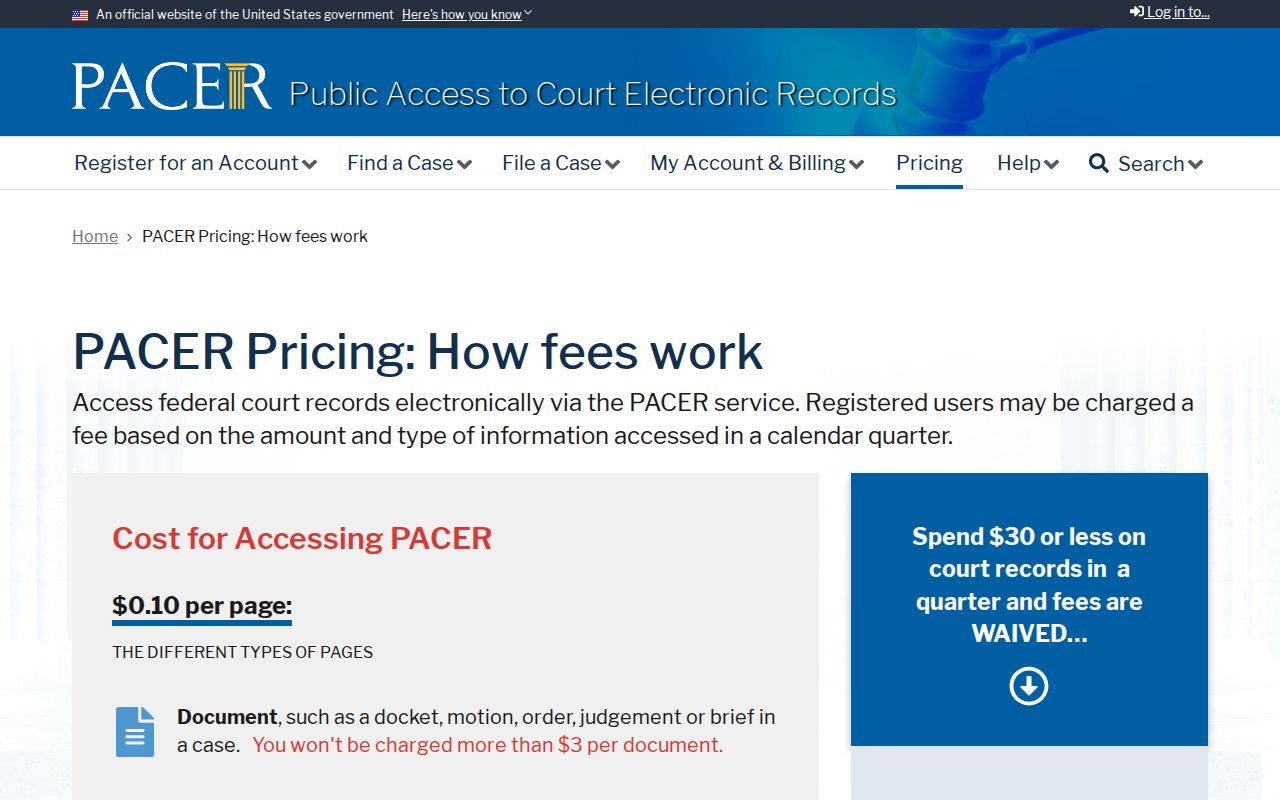 Henderson County arrest warrant federal docket access fee information